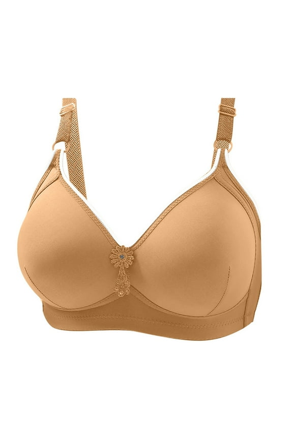 Smooth Gathered Bra With No Or Steel Ring Three Buckle Side Collection And Auxiliary Underwear