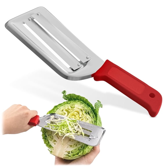 Smooth Glide Stainless Steel Grater, Smooth Glide Handheld Cabbage Shredder, Sharp Vegetable Slicer for Coleslaw, Salad, Kitchen Helper