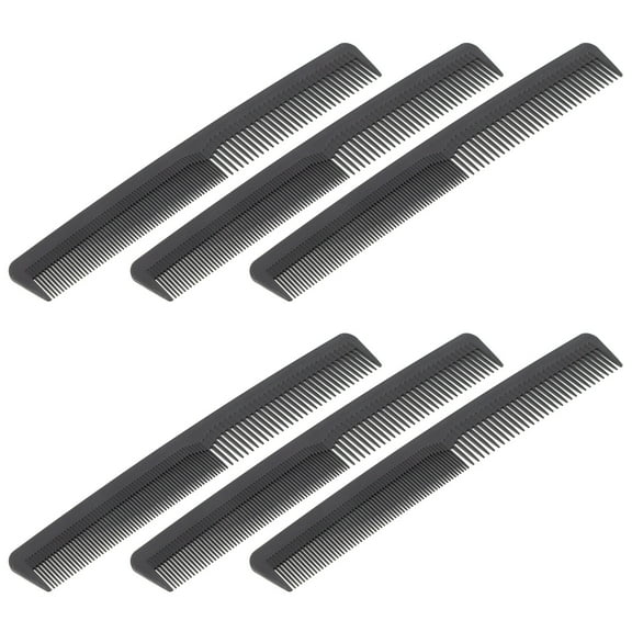 Smooth Hair Styling Combs Double Tooth Design Plastic 6PCS Set for Men Women
