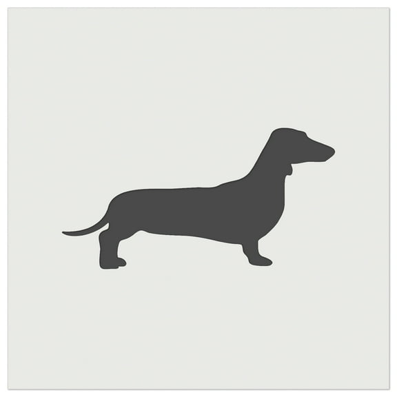 Smooth Haired Dachshund Dog Solid DIY Cookie Wall Craft Stencil - 5.5 Inch