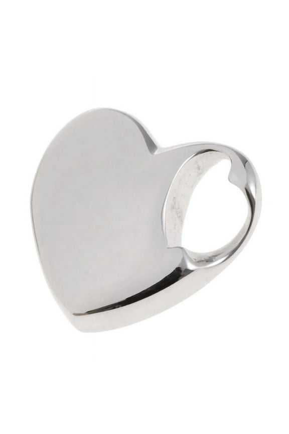 Smooth Heart Cremation Charm Pendant for Necklace Urn Memorial Keepsake Pendant for Holder Funnel Choker