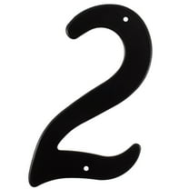 Stone Habor Hardware 4-Inch Smooth Matte Black Number