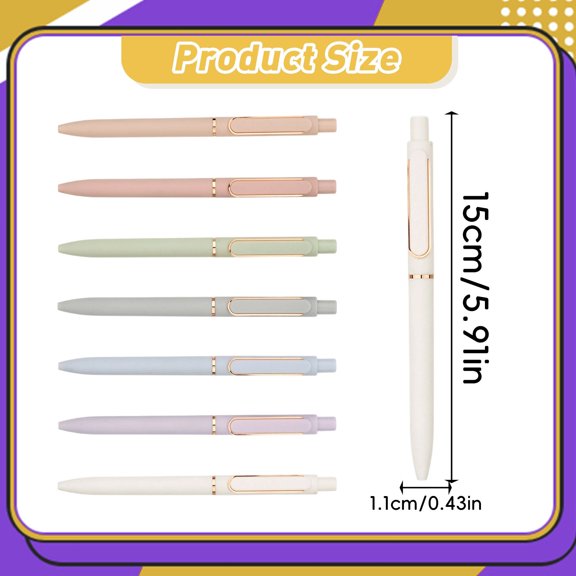 Smooth Ink Ballpoint Writing Pen, Beige 1pc, Quick-Dry No Bleed Pen for Student Class Notes, Office Draft & Everyday Homework Writing