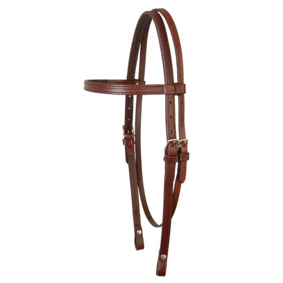 Smooth Leather Headstall by Circle Y Universal Size, Black