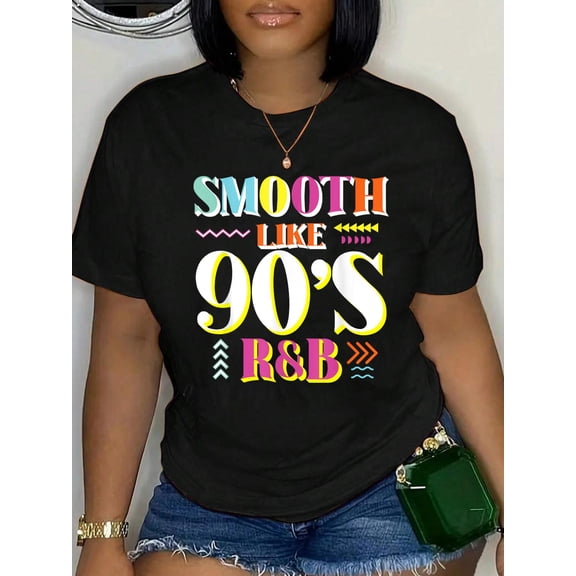 Smooth Like 90's R&B 1990's 90s I Heart the Nineties T-Shirt