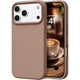 thumbnail image 1 of Smooth Liquid Silicone Case for iPhone 17 Pro Max 6.9", Shockproof Protective Phone Cover,Brown, 1 of 6