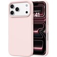 thumbnail image 1 of Smooth Liquid Silicone Case for iPhone 17 Pro Max 6.9", Shockproof Protective Phone Cover,Chalk Pink, 1 of 6