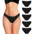 thumbnail image 1 of Smooth Low Rise Bikini Panties - Seamless Black Underwear for Women,Black Panties for Women (5/7/10 Pack), 1 of 6