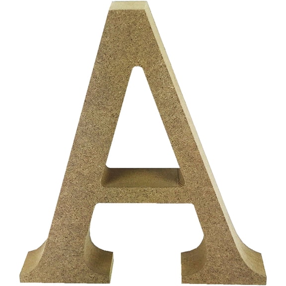 Smooth MDF Blank Shape-Serif Letter A