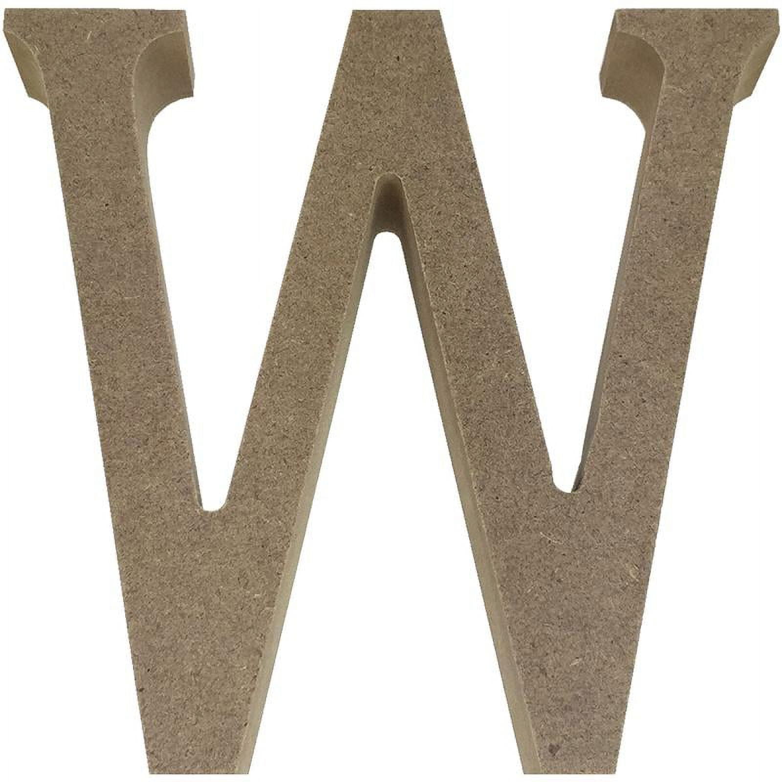 Smooth Mdf Blank Shape-serif Letter W - Walmart.com