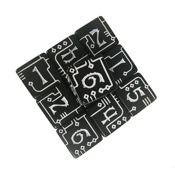 Smooth Mechanical Patterned Dices for Casinos Styles Tabletops Playing