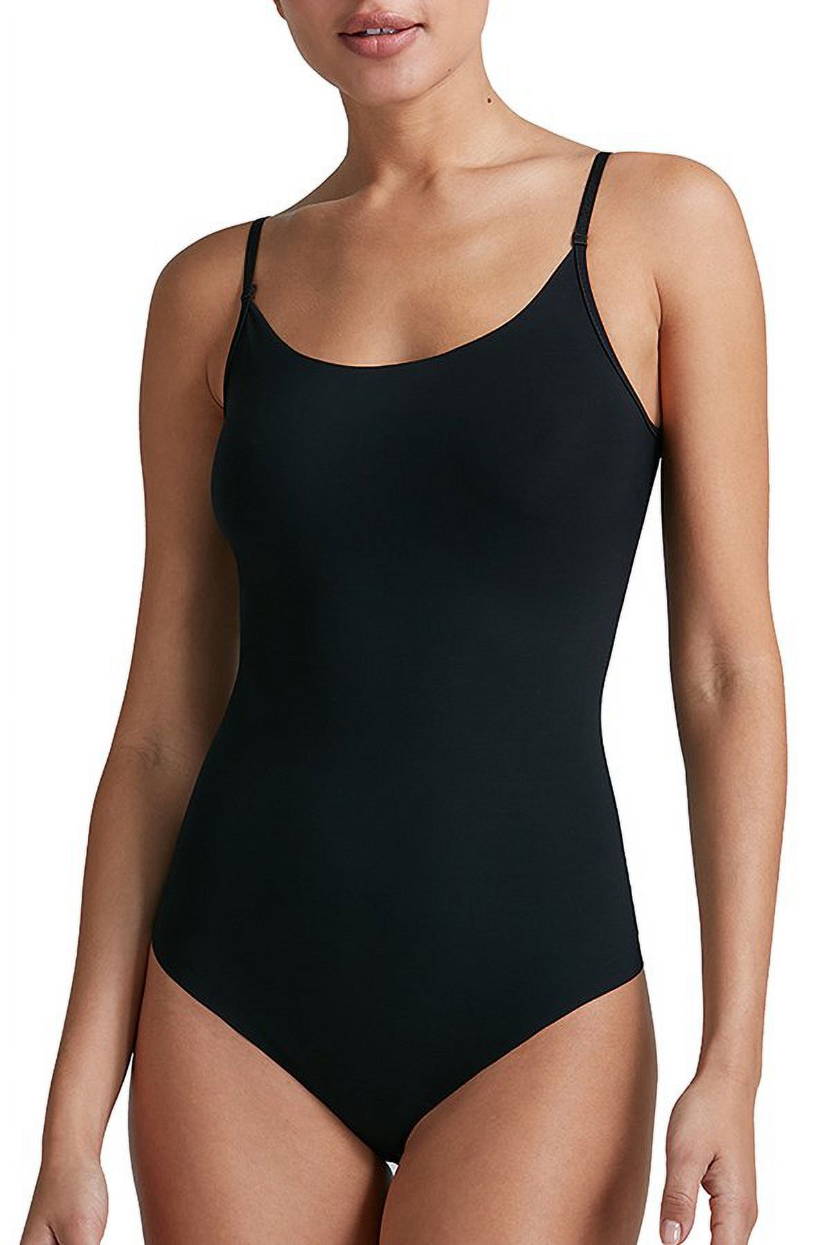 Smooth Moves Thong Bodysuit - Seamless, Adjustable Strap, Microfiber Shapewear (Style FS207) - View #9