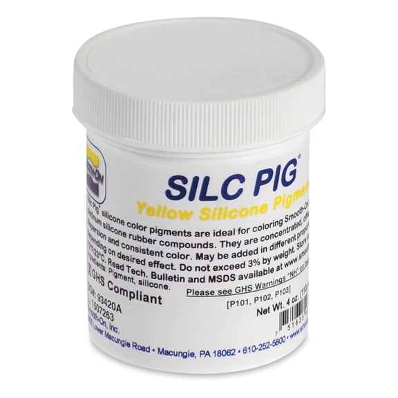 Smooth-On Silc Pig Silicone Color Pigment - Yellow, 4 oz