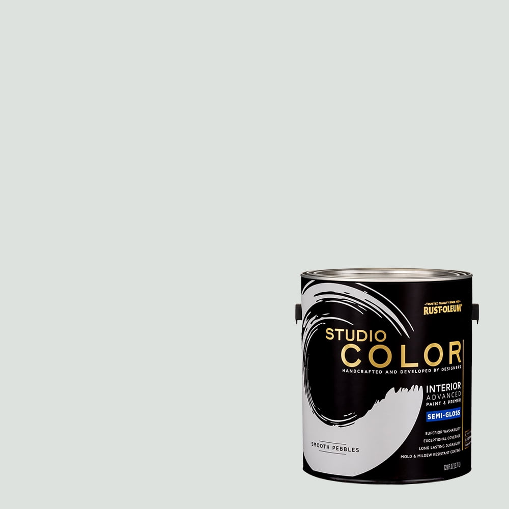 Smooth Pebbles, Rust-Oleum Studio Color Interior + Primer Semi-Gloss Finish, Gallon