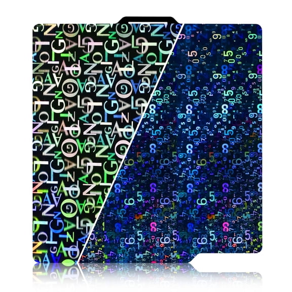 Smooth Pen Build Plate for Bambu Lab A1/X1C/X1/X1E/P1S/P1PFlexible Digit+Letter Pen Spring Build Plate 257x257mm for Bambu Lab 3D Printers Build Plate