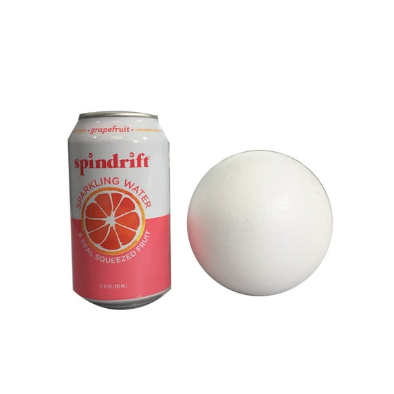 Smooth Polystyrene Foam Balls for Crafts and School Projects (4" Inch - 12 Balls)
