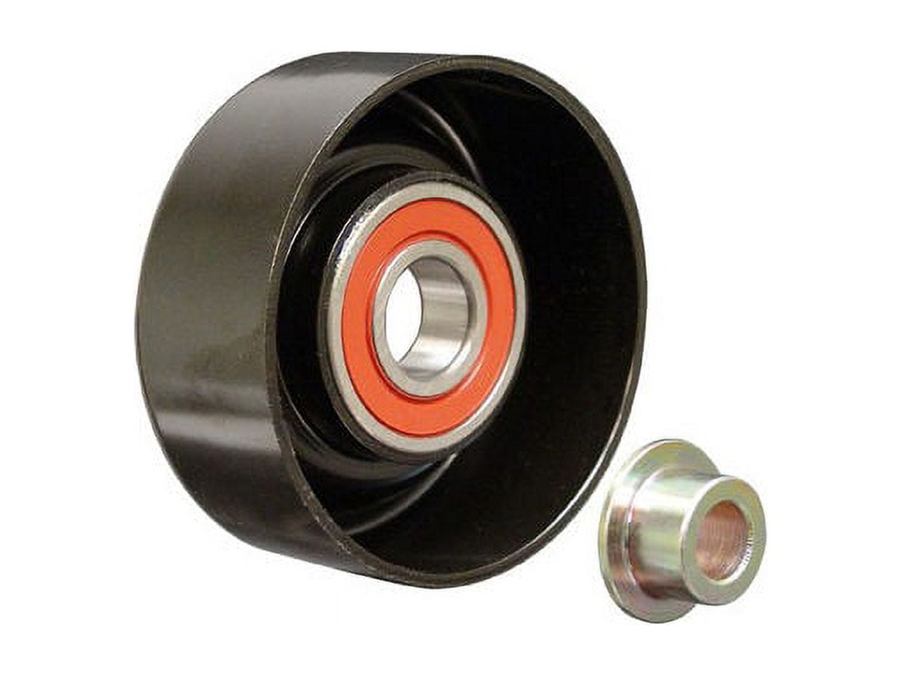 Smooth Pulley Accessory Belt Idler Pulley - Compatible with 2003 - 2006 Jeep Wrangler 2.4L 4-Cylinder 2004 2005