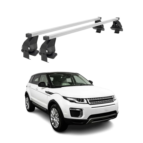 Smooth Roof Rack For LR Range Rover Evoque 2012-2018 Silver Carrier Cross Bar