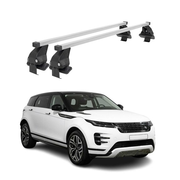 Smooth Roof Rack For LR Range Rover Evoque 2019-2023 Silver Carrier Cross Bar