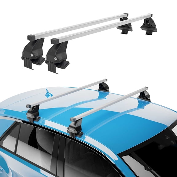 Smooth Roof Rack For Lexus IS Sedan 2006-2013 Silver Carrier Cross Bar Luggage