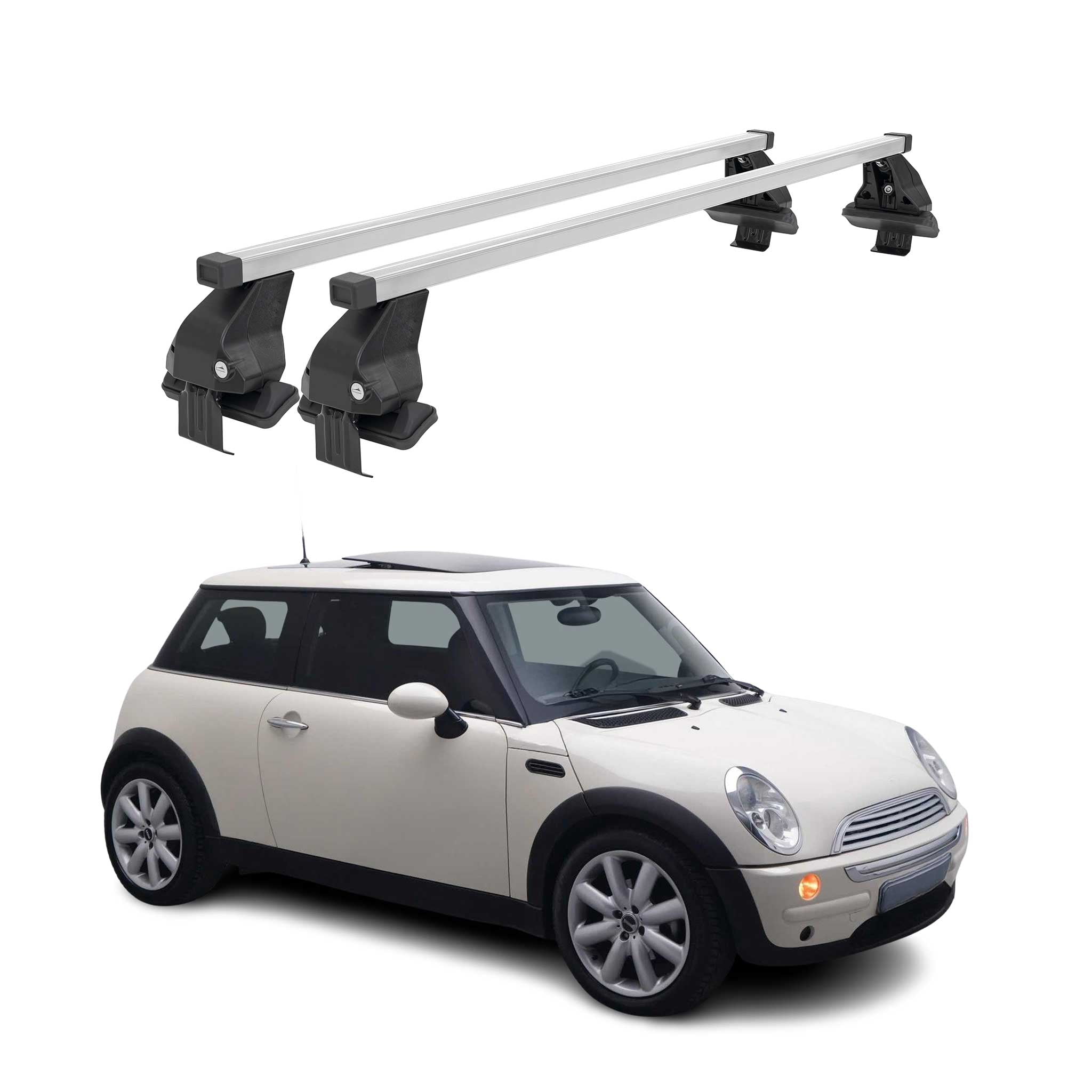 Mini Cooper Base Rack For 2001-2013 Mini Cooper Hatchback Smooth Roof Racks Cross Bars ...