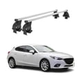 thumbnail image 1 of Smooth Roof Racks Cross Bars Carrier for Mazda 3 Hatchback 2014-2018 Gray 2Pcs, 1 of 10
