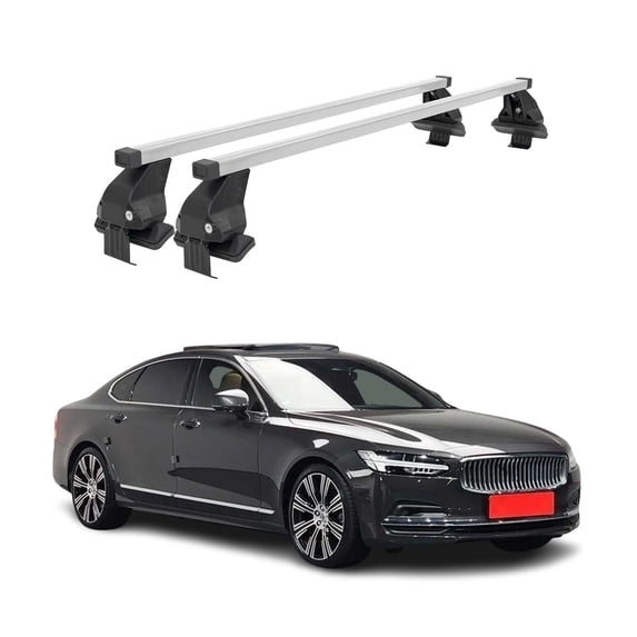 Smooth Roof Rack For Volvo S90 2017-2023 Silver Carrier Top Cross Bar Luggage
