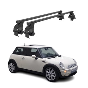Smooth Roof Racks Cross Bars Carrier for Mini Cooper Hatchback 2001-2013 Black
