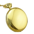 thumbnail image 1 of Smooth Round Dial Arabic Numbers Analog Quartz Chain Pocket Watch, 1 of 15
