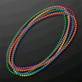thumbnail image 1 of Smooth Round Opaque Bead Mardi Gras Necklace Assorted Pack of 12, 1 of 1