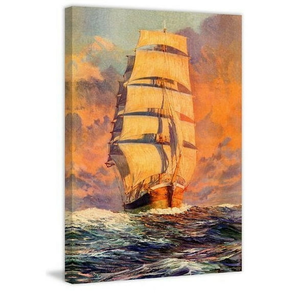 "Smooth Sailing" Painting Print on Wrapped Canvas