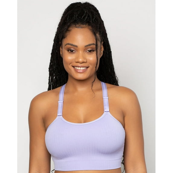 Smooth Seamless Comfort Wireless Longline Bra - Lavender Mist