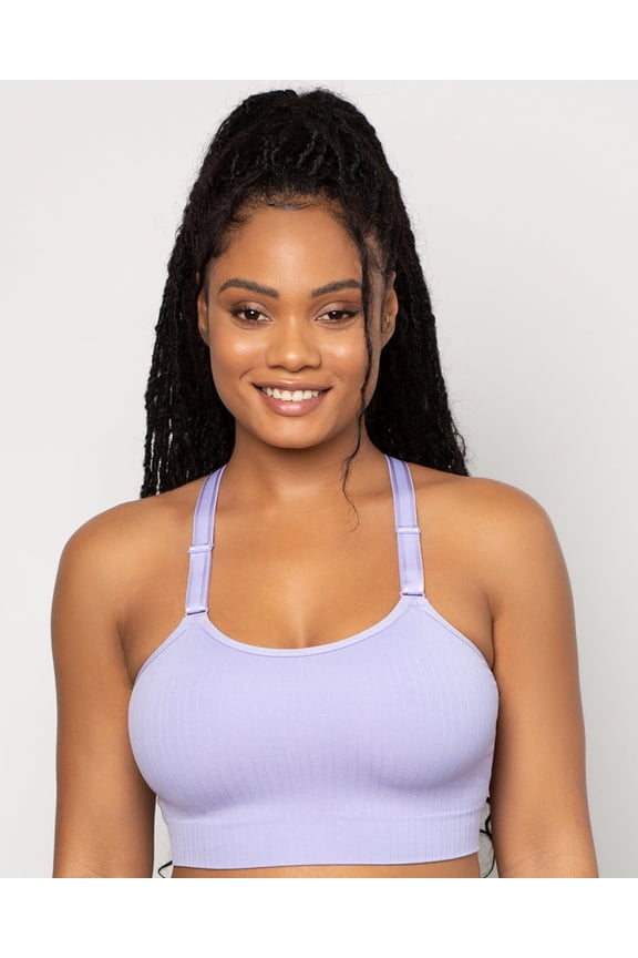 Smooth Seamless Comfort Wireless Longline Bra - Lavender Mist