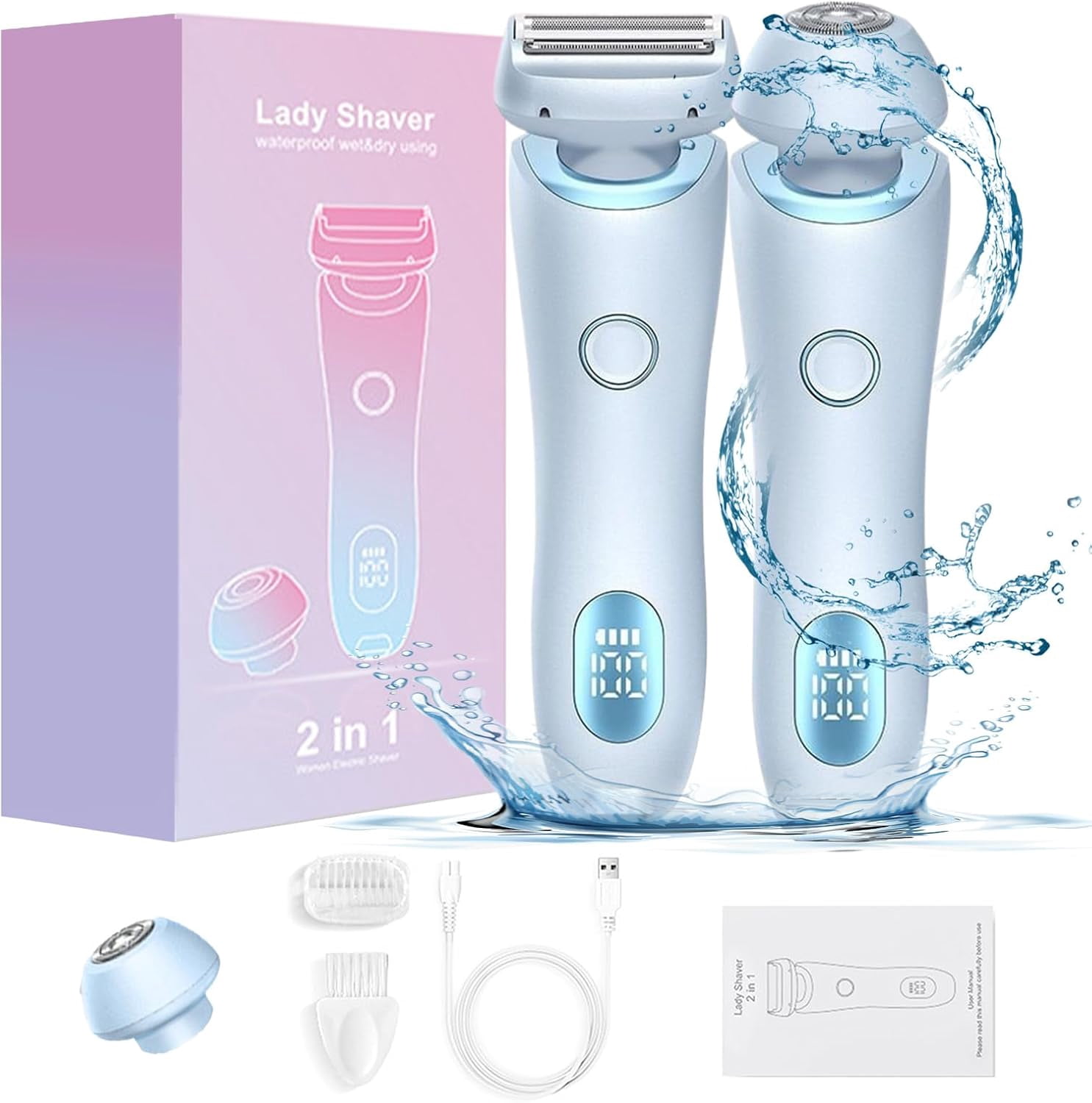 Smooth Shave Pro for Women, Glide Pro 3.0 Razor, 2 in 1 Womens Smooth ...