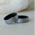 thumbnail image 1 of Smooth Silver Dual Layer Breathable Silicone Ring 6mm Bandwidth, 1 of 4