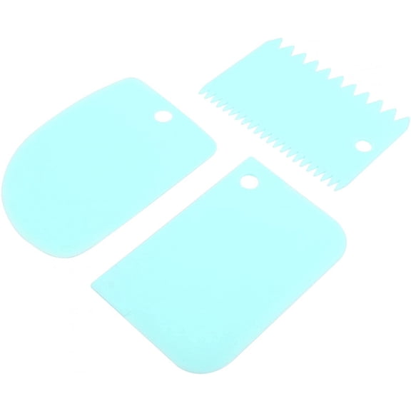 Smooth Spatulas Plastic Cream Spatulas for Professional Baker for Pastry Shop(blue, 12)