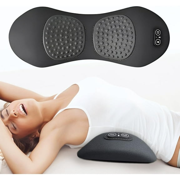 Smooth Spine Smooth Triple Fusion Back Massager, 2025 New 3 in 1 Smooth Spine Triple Fusion Back Massager, with Massage, Hot Compress and Traction Functions ﻿ (Gray)