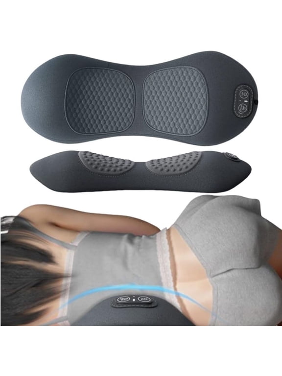 Triple Fusion Back Massager,2025 New Electric 3 in 1 Back Massager for Pain Relief Deep Tissue,with Traction,Vibration & Heat and Against Pain for Neck,Shoulder,Backs