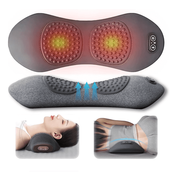 Smooth Spine Triple Fusion Back Massager 2026 New, Electric Traction Lifting + Heat Compress, All-Round Support for Sciatica, Neck & Shoulder Discomfort Relief