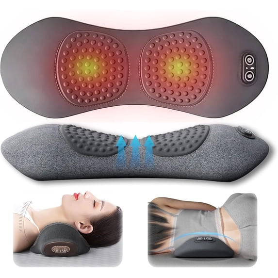 Smooth Spine Triple Fusion Back Massager, 2026 New Triple Fusion Massager for Sciatica, with Electric Traction Lifting & Heat Compress, All-Round Support, Relieve Neck/Shoulder Discomfort