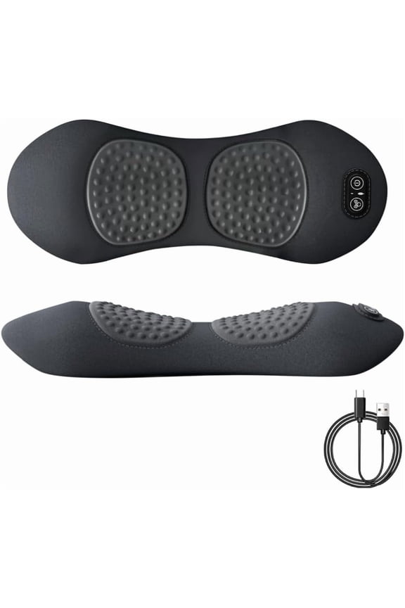 Smooth Spine Triple Fusion Back Massager, 2026 Upgraded 3 in 1 Neck Shoulder Backs Massagers with Traction, Vibration & Heat My Soothe Lab (B)