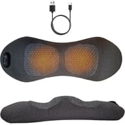 Triple Fusion Back Massager - 3 in 1 Electric Lumbar Support Pillow with Heat, Vibration & Traction for Sciatica Pain Relief, Deep Tissue Lower Back Massager for Bed, Office, and Car