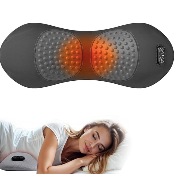 JMLPxx Triple Fusion Back Massager For Sciatica With Heat, Vibration & Traction,Lumbar Pillow Sciatica Pain Relief Devices,Sciatica Pain Relief Pillow,Lower Back Massager,Muscle Massager