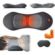 Triple Fusion Back Massager,Smoothspine Triple Fusion Back Massager,Smooth Spine 3 in 1 Neck Shoulder Backs Massagers with Traction Vibration & Heat Space grey