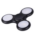thumbnail image 1 of Smooth Spinning Finger LED Light Flash Hand Fidget Spinner Tri-Fidget EDC Focus, Black, 1 of 2