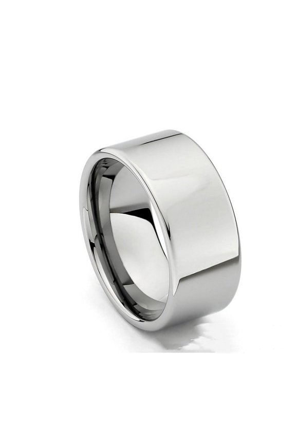 Smooth Stainless Steel Outer Flat Inner Ring Titanium Steel Men