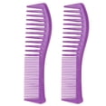 thumbnail image 1 of Smooth Surface Comb 2pcs Hair Comb Set Wide Fine Tooth Combs for Hair Types Lightweight Sturdy Hair Styling Essentials for Home Travel for Straight, 1 of 8