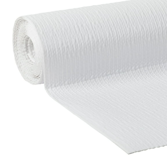 Smooth Surface Shelf Liner with Clorox, White, 20 in. x 8 ft. Roll