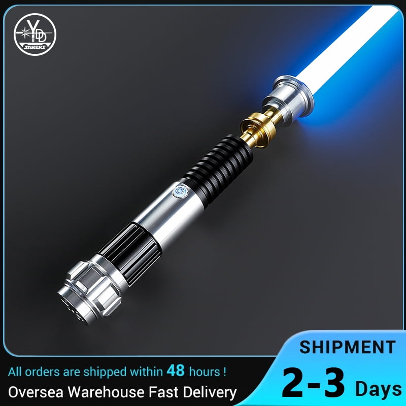 Smooth Swing Dueling Lightsaber for Adults | Pro Motion Control Infinite Color Changing 16 Sound Fonts | Heavy Metal Hilt Fx Light Sabers for Birthdays Props (Premium RGB)