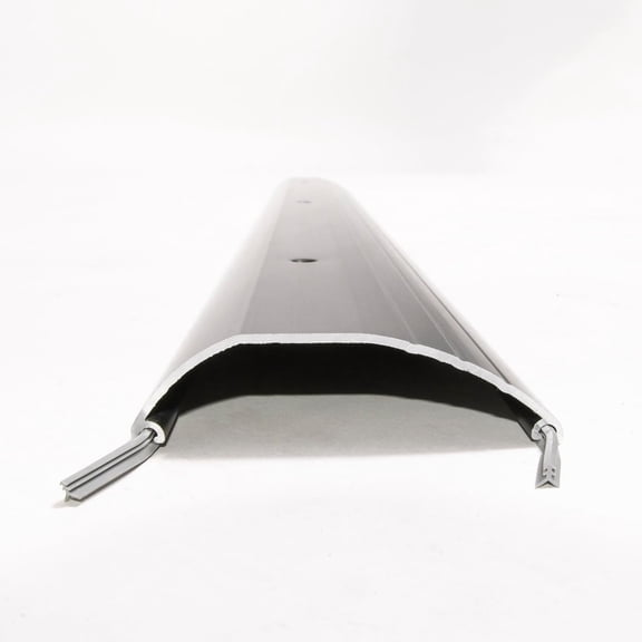 Smooth Top Heavy-Duty Aluminum Threshold for High Foot Traffic Suitable for Residential and Commercial Use, Available in High and Low Profiles. (Black, 72" Low Profile)